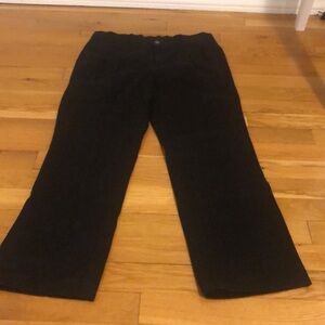 Chaps boys black khaki pants size 12 husky